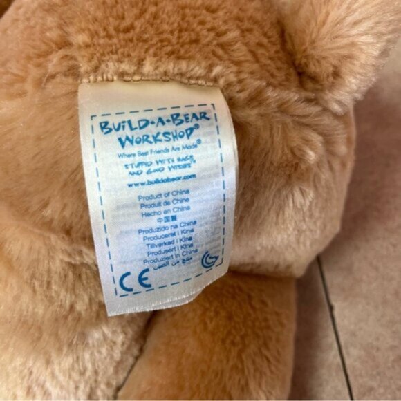 Build-A-Bear BAB Light Brown Bear Plush Stuffed Animal - Picture 5 of 7